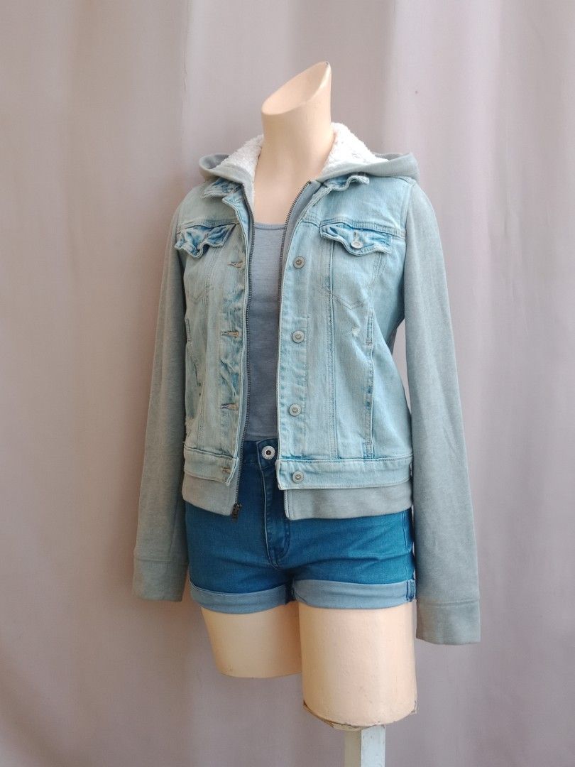 Hollister deals denim hoodie