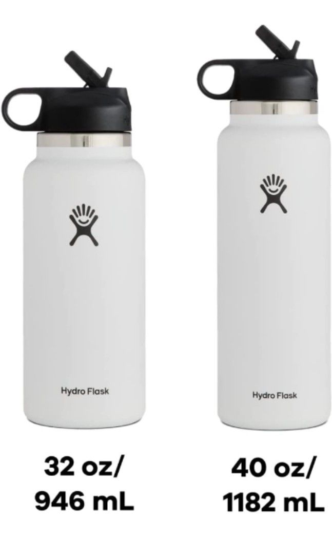 Hydro Flask Wide Mouth Straw Lid Vacuum Insulated, Dishwasher Safe
