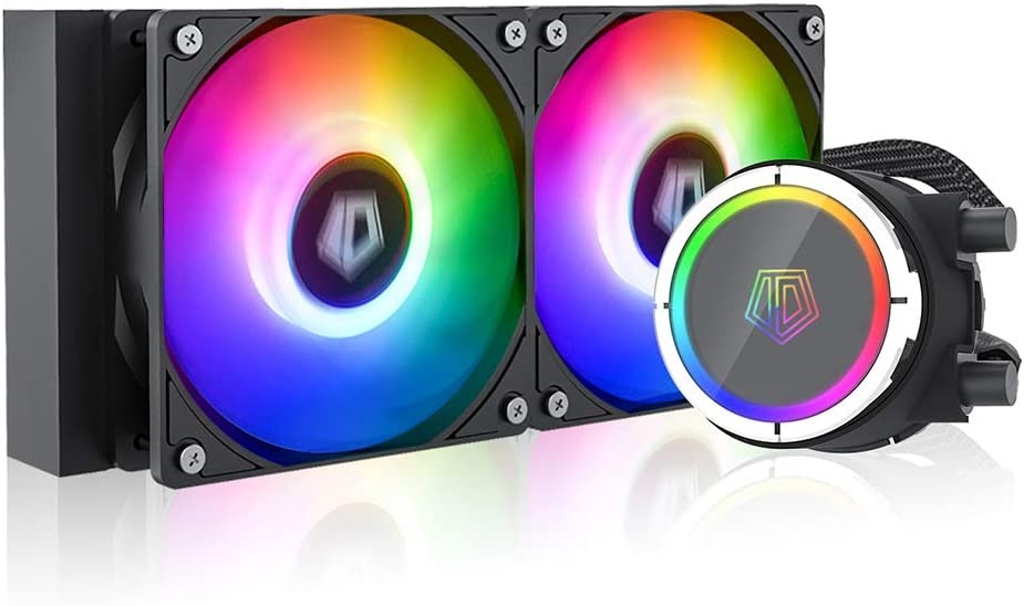 ID-Cooling Black ZoomFlow 240X ARGB 240mm Radiator AIO Liquid Cooler ...