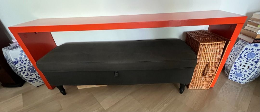 Ikea MALM Occasional Table Orange, Furniture & Home Living, Furniture ...