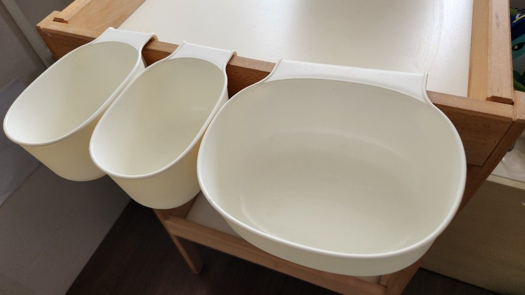 IKEA Sniglar Baby Changing Station (with 3 baskets and nappy bin