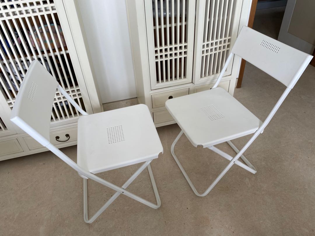 Ikea white chair, Furniture & Home Living, Furniture, Chairs on Carousell