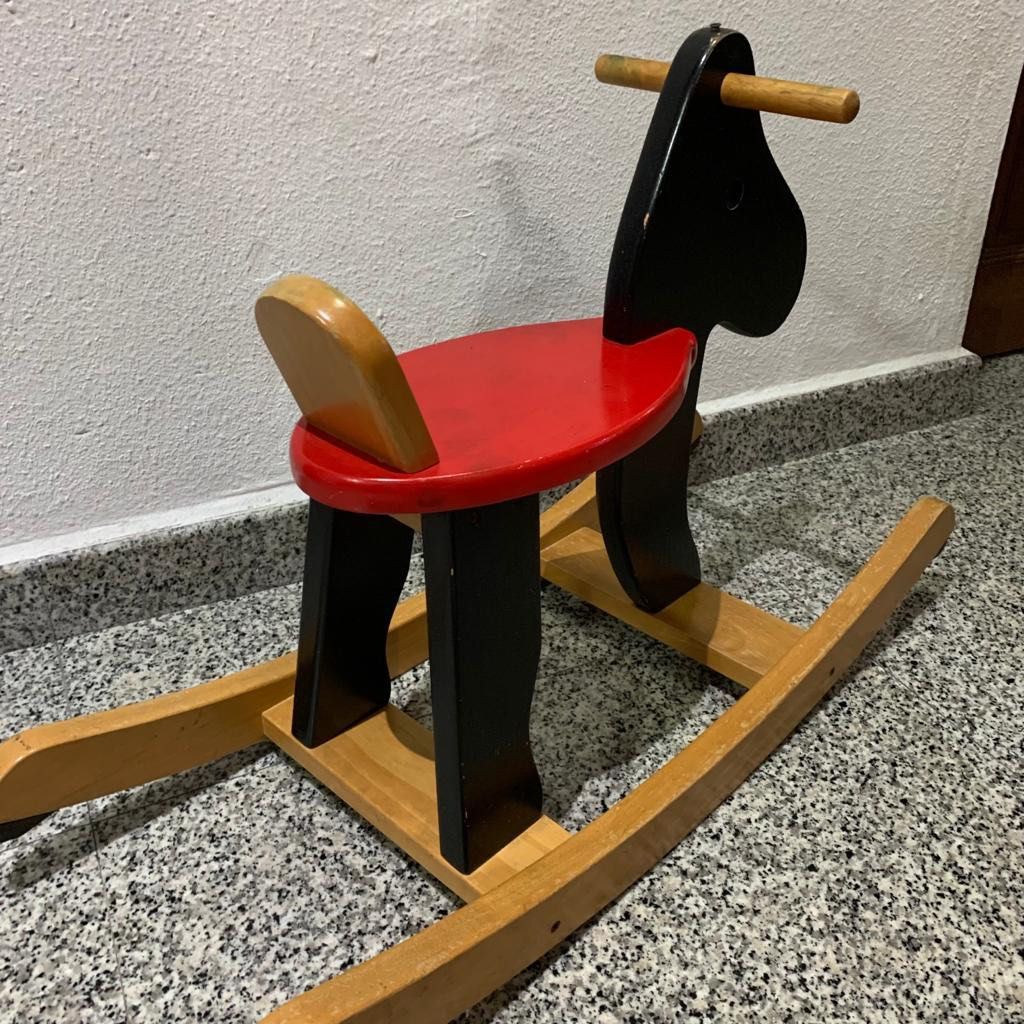 IKEA Wooden Rocking Horse Babies Kids Infant Playtime on Carousell