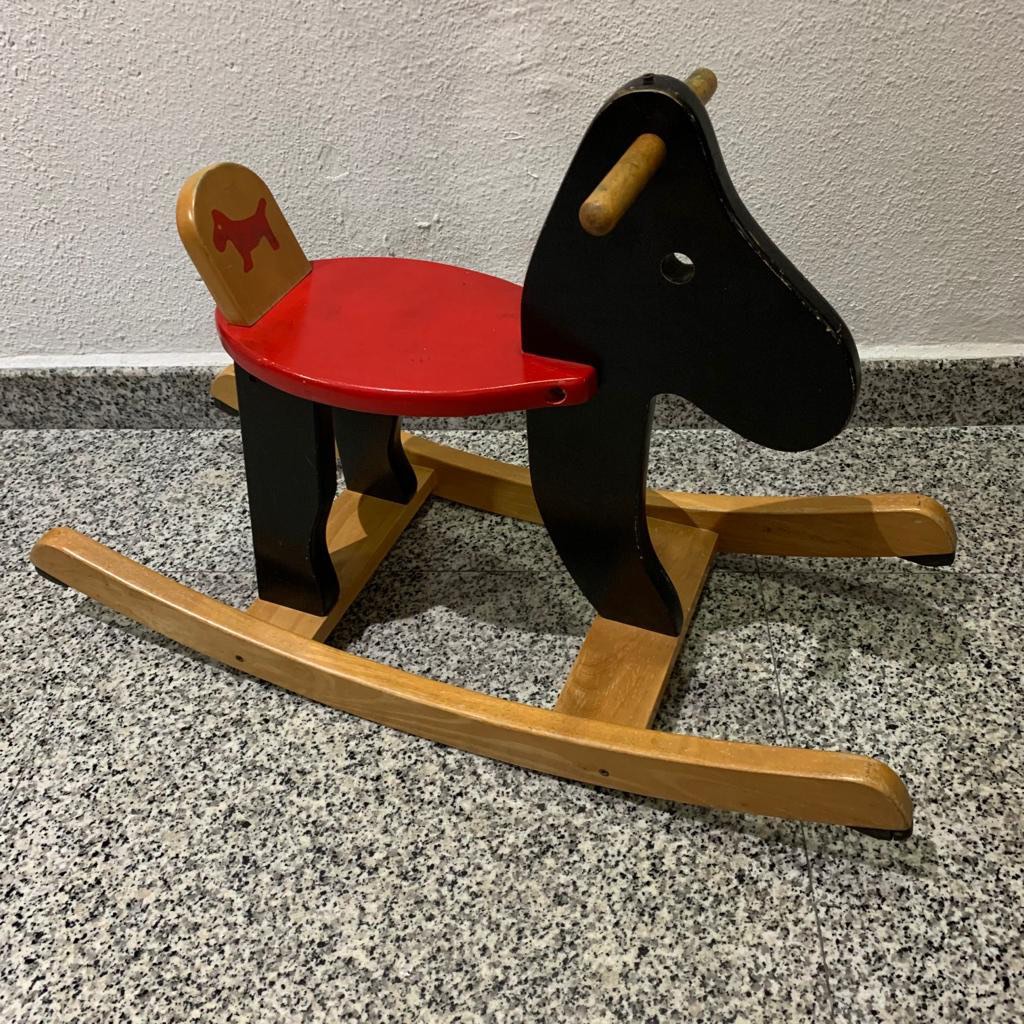 IKEA Wooden Rocking Horse Babies Kids Infant Playtime on Carousell
