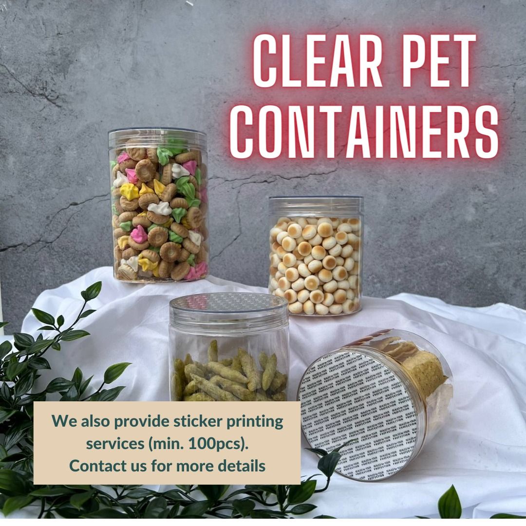 (3 sizes) Gold/SIlver/Clear Plastic Containers for Cookies/Pineapple ...