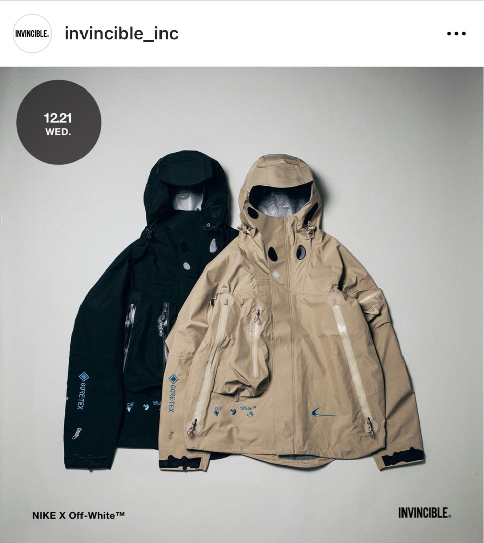 invincible AS NRG OFF - WHITE JACKET M、L 全新