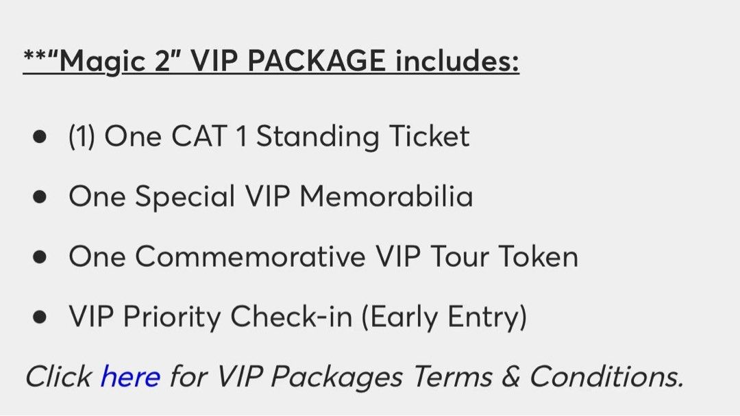 Jackson Wang VIP2 Standing Ticket, Tickets & Vouchers, Event Tickets on