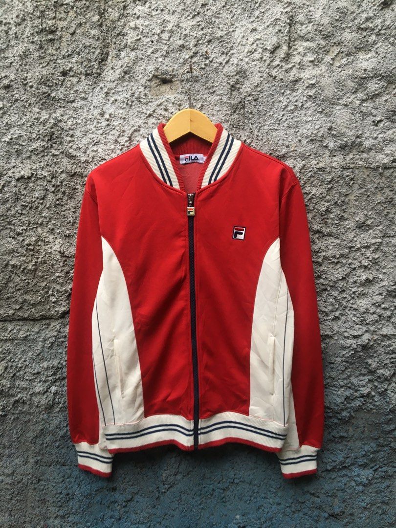 Jaket hoodie tracktop fila settanta bj vintage rare second brand thrift Fesyen Pria Pakaian Baju Luaran di Carousell