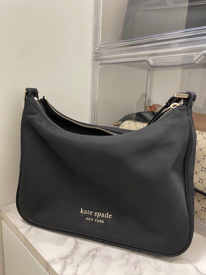Kate Spade The Little Better Sam Nylon Small Black, Women's Fashion, Bags &  Wallets, Shoulder Bags on Carousell