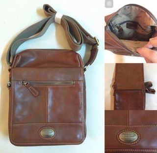 Kicker’s leather sling bag