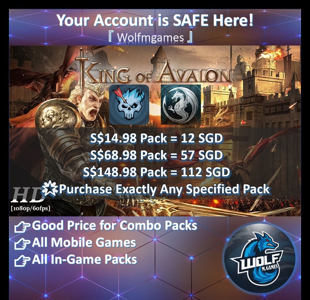 King of Avalon / Age of Frostfall Top Up [LEGAL] | All Mobile Games Topup,  Video Gaming, Gaming Accessories, Game Gift Cards & Accounts on Carousell