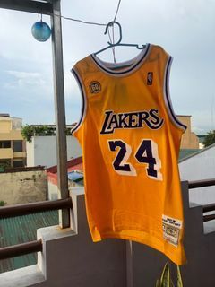 Adidas NBA Los Angeles Lakers Kobe Bryant #24 Trophy Patch Finals Jersey  Size 48