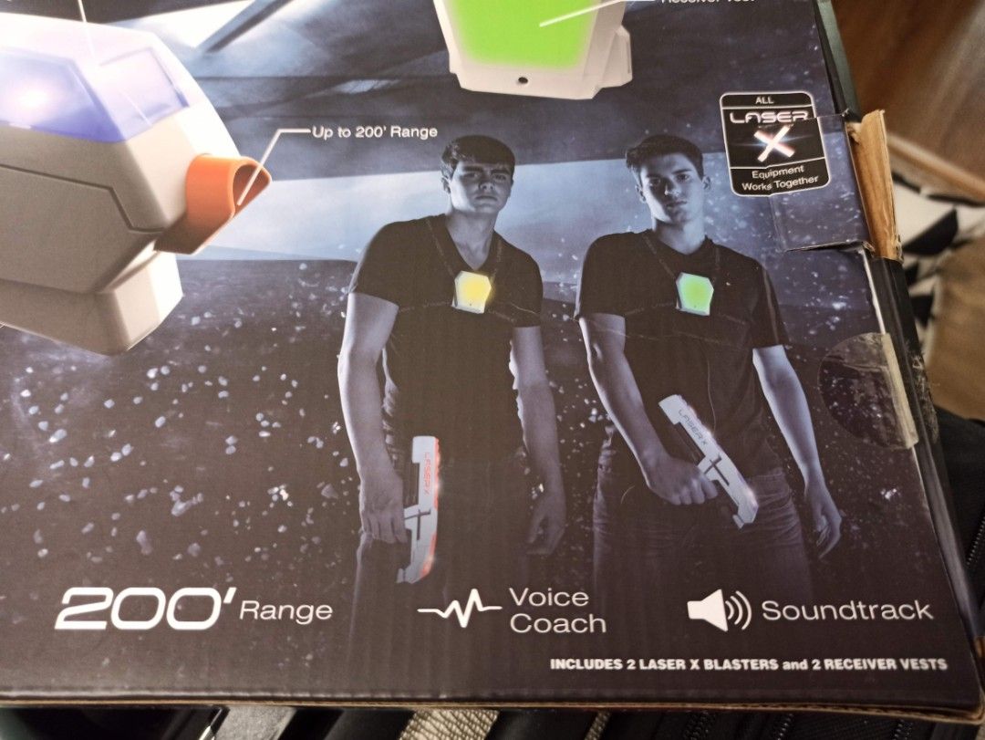 Laser X gun and vest, Hobbies & Toys, Toys & Games on Carousell