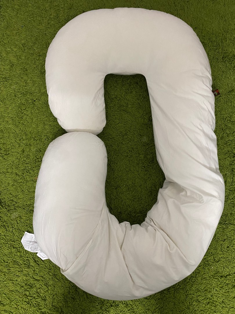 Leachco Snoogle Original Maternity/Pregnancy Total Body Pillow, Ivory
