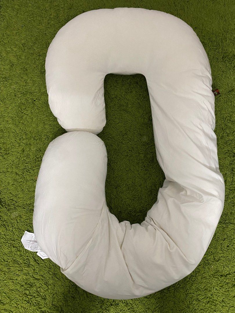 Leachco Snoogle Original Maternity/Pregnancy Total Body Pillow, Ivory