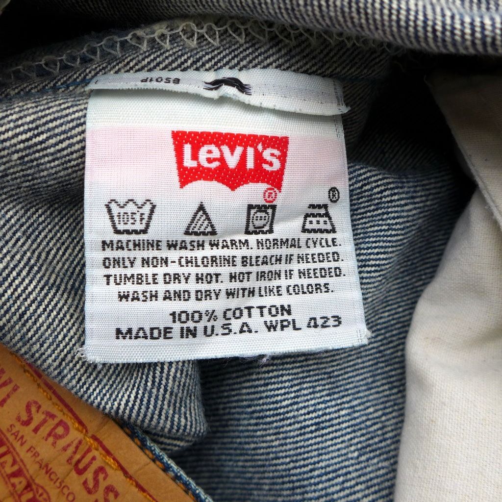 levis 501 二手牛仔褲-正品 經典 美國製 古著-(levis 07501-00)-W31 L34