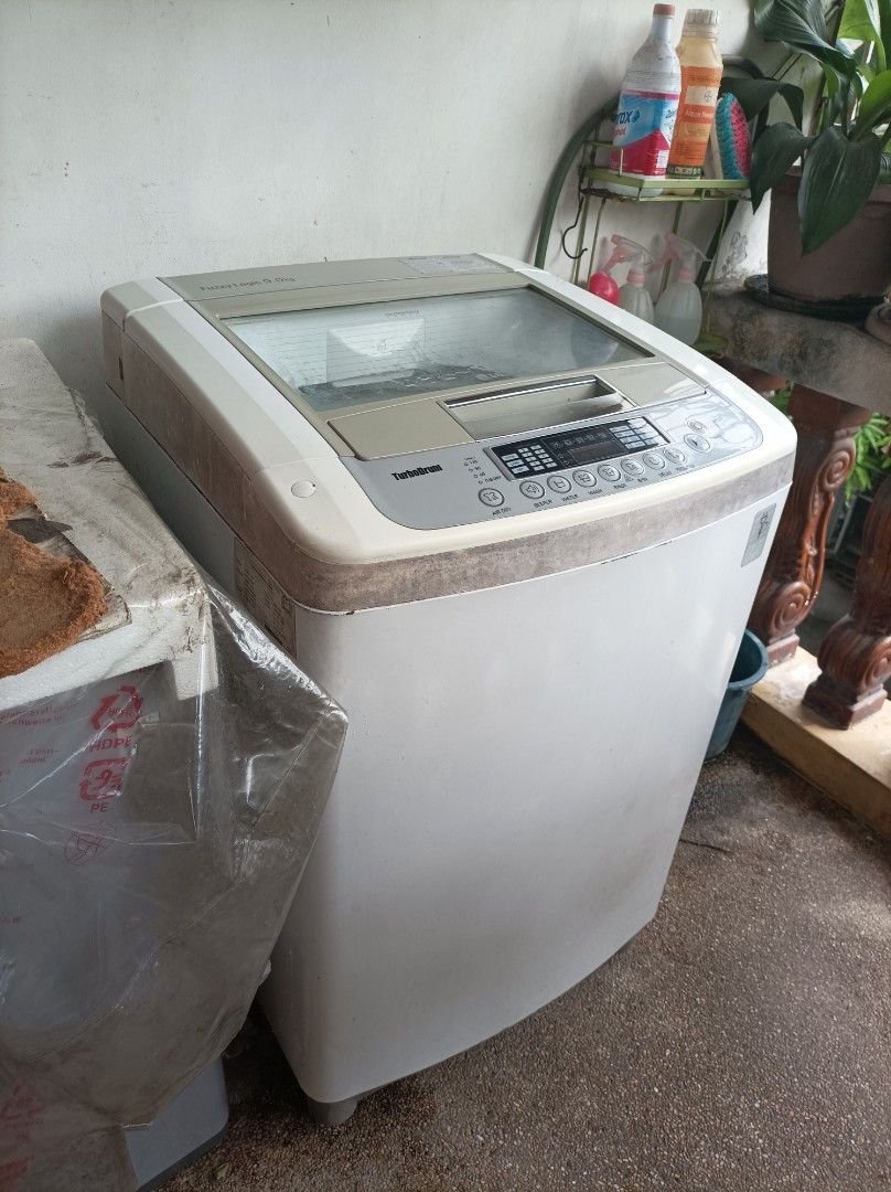 LG Turbo Drum Fuzzy Logic 9.0 k, TV & Home Appliances, Washing Machines