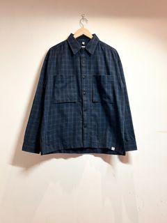 LIFUL MINIMAL GARMENTS 藍色格紋襯衫