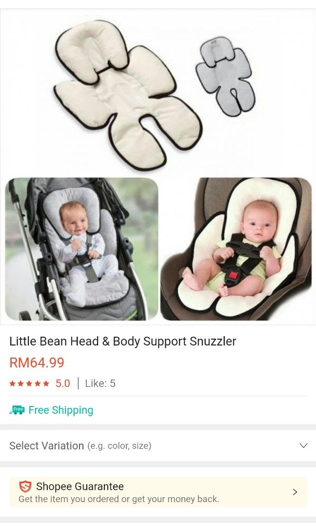 Little Bean Head & Body Support, Babies & Kids, Going Out, Other Babies