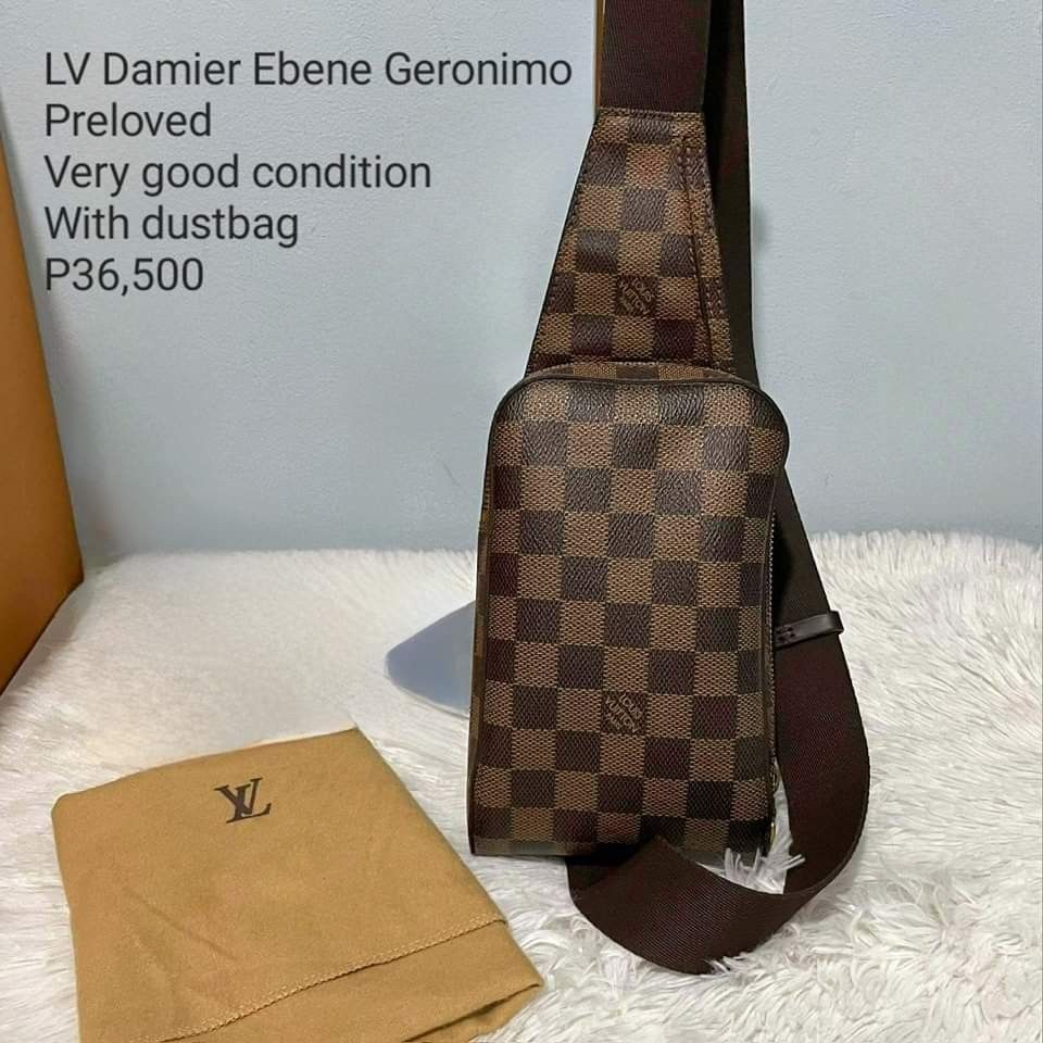 LV Geronimo Damier Ebene bag, Luxury, Bags & Wallets on Carousell