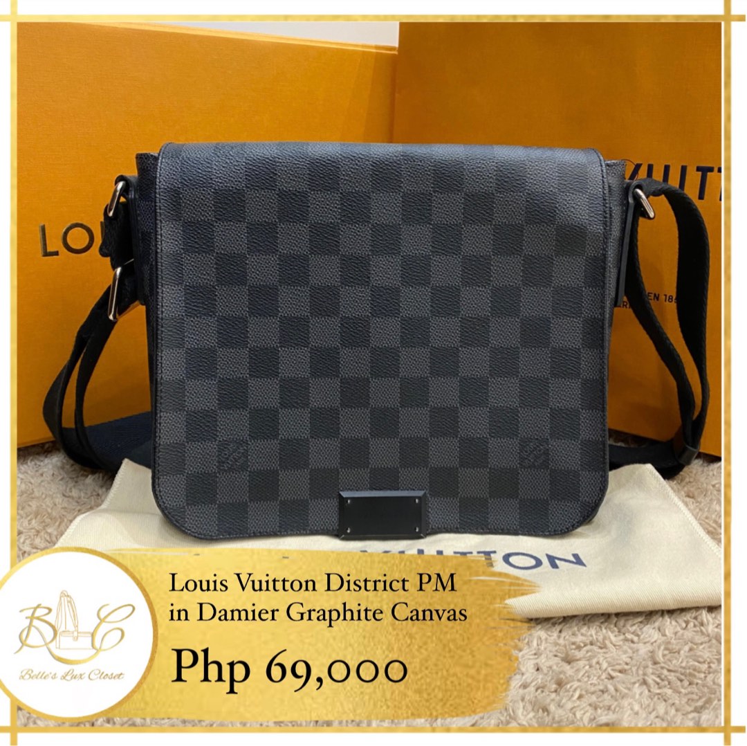 LOUIS VUITTON ILLOVO PM DAMIER EBENE, Luxury, Bags & Wallets on Carousell