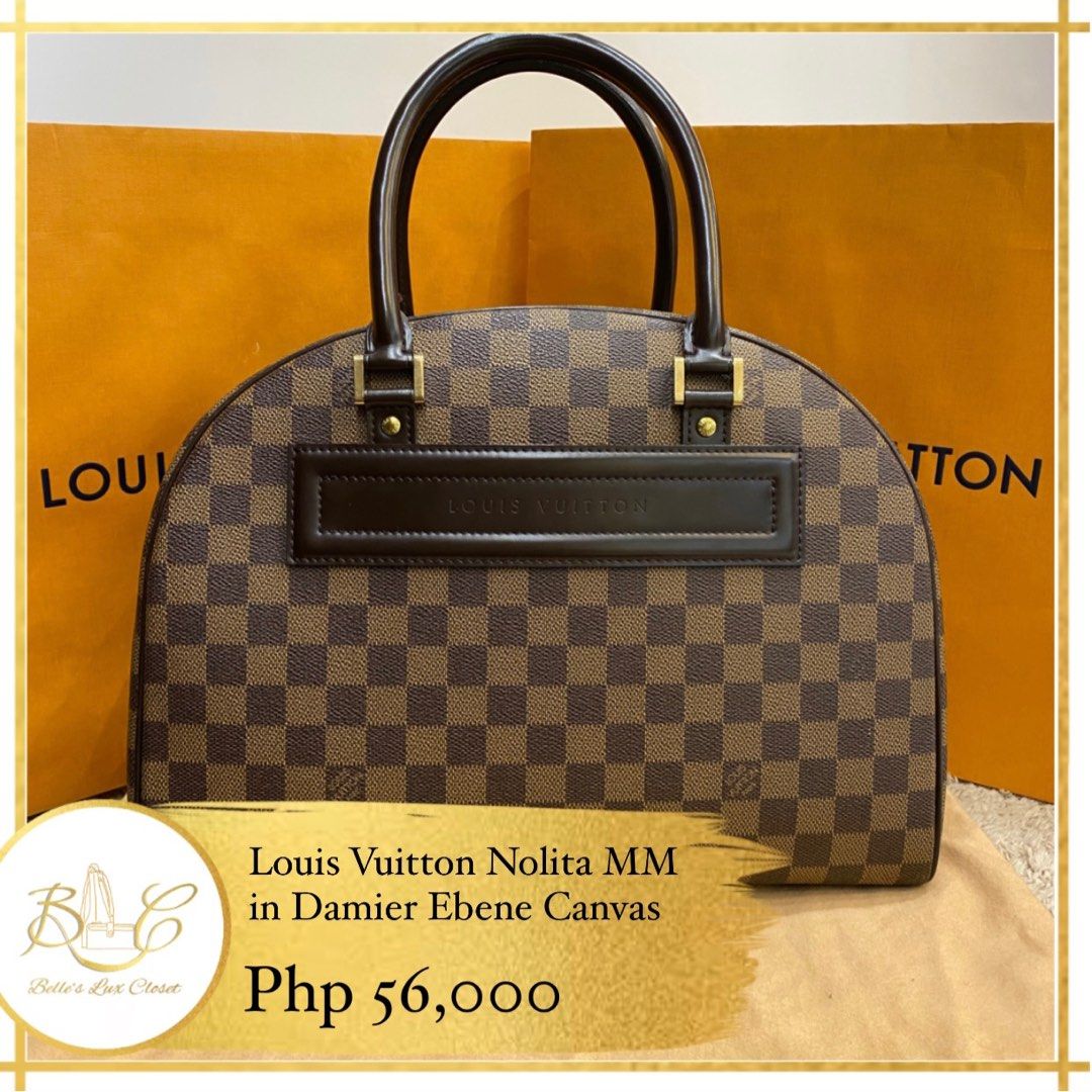 LV Nolita in Damier Ebene, Luxury, Bags & Wallets on Carousell