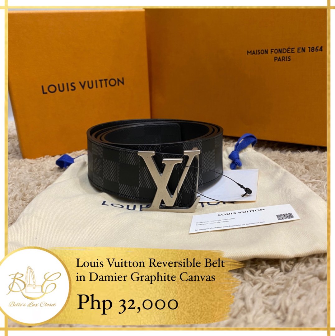 louis vuitton reversible belt price