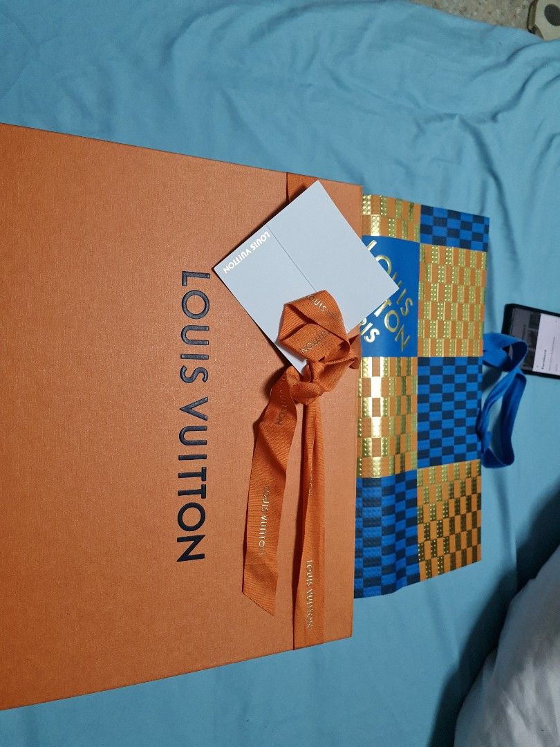 LV box and plastic bag