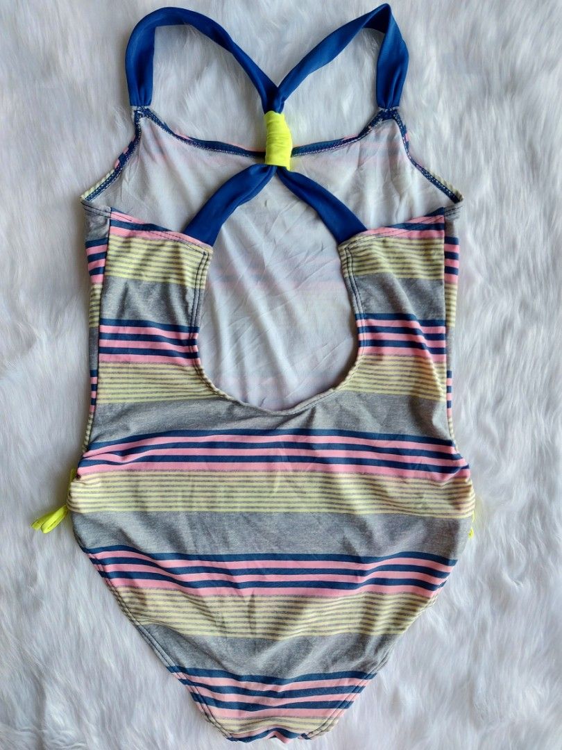 Maillot De Bain Fille Malibu Dream Girl - Taille 7 - Marron à Fleurs Rose - NWT