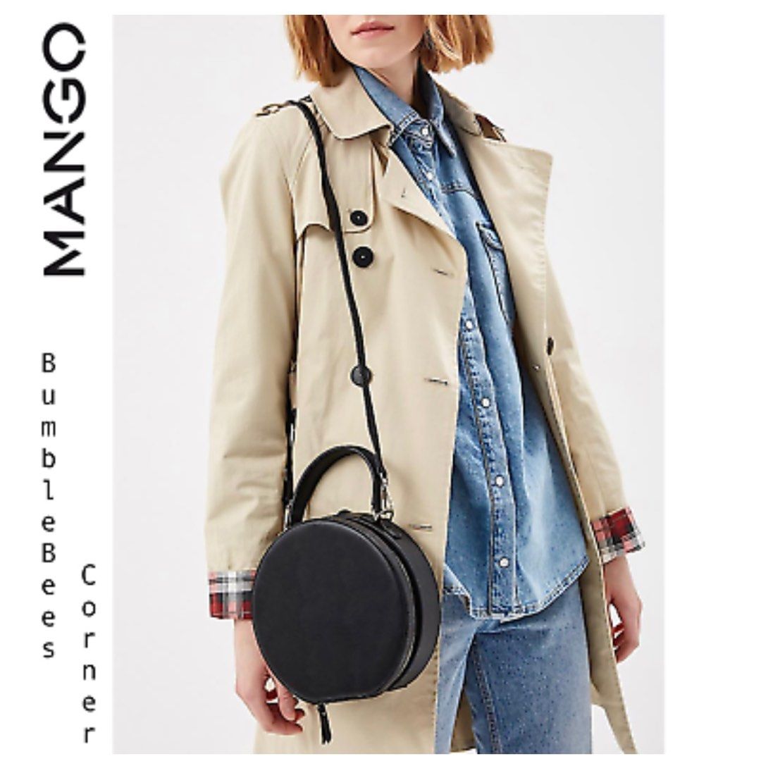 MANGO MNG Round Sling Bag Women s Fashion Bags Wallets Cross body Bags on Carousell