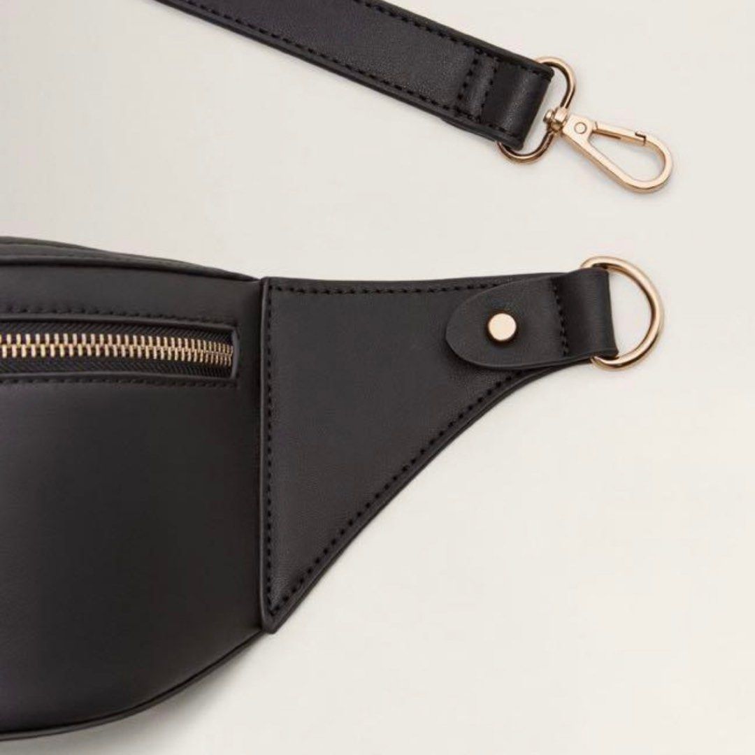 Mango zip detail belt bag best sale