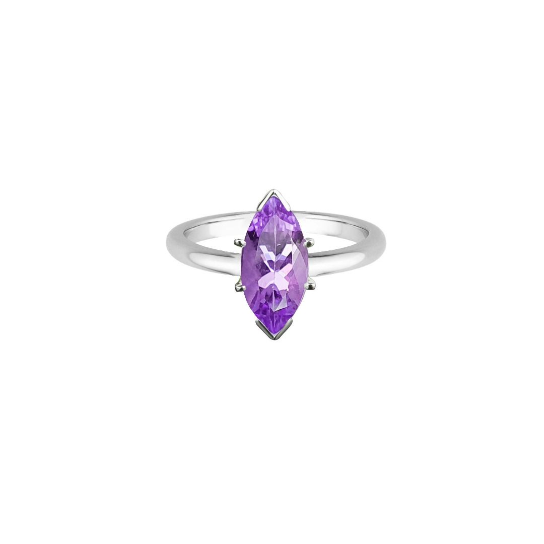 Marquise amethyst ring hot sale