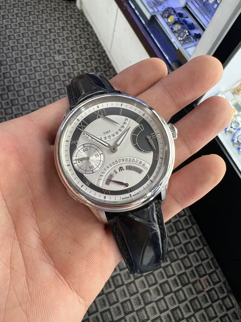 Maurice lacroix masterpiece gmt deals