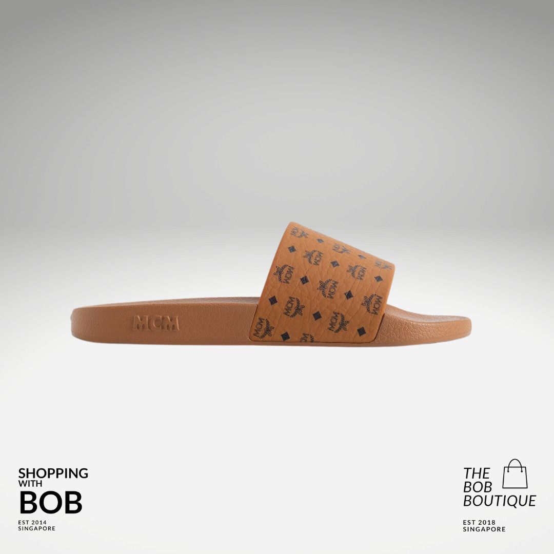 Mcm cognac slides top
