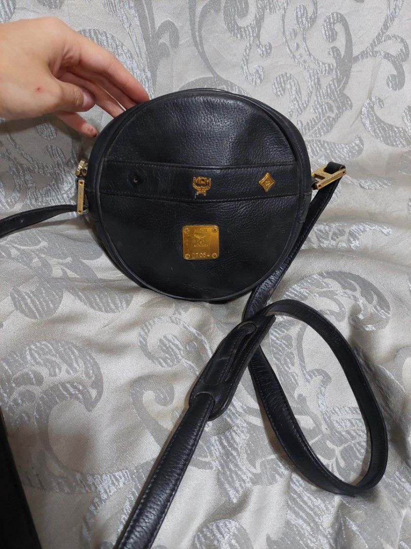 MCM small round sling bag