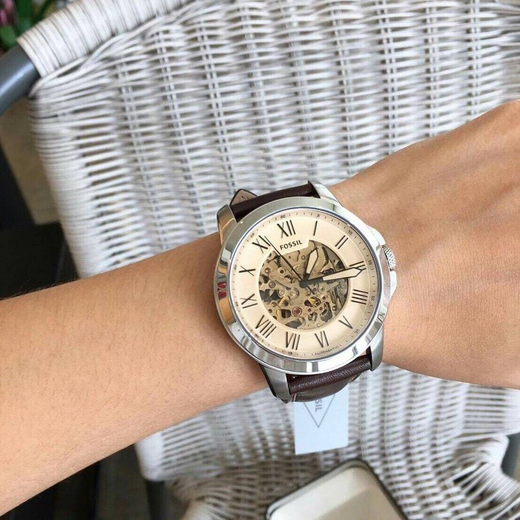 Md FOSSIL Grant Chronograph Dark Brown ME3122 Men s Fashion Watches Accessories Watches on Carousell