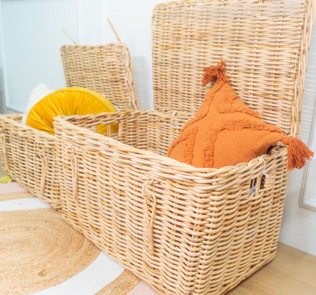 Momiji Wicker Storage Trunk (Medium), Furniture & Home Living