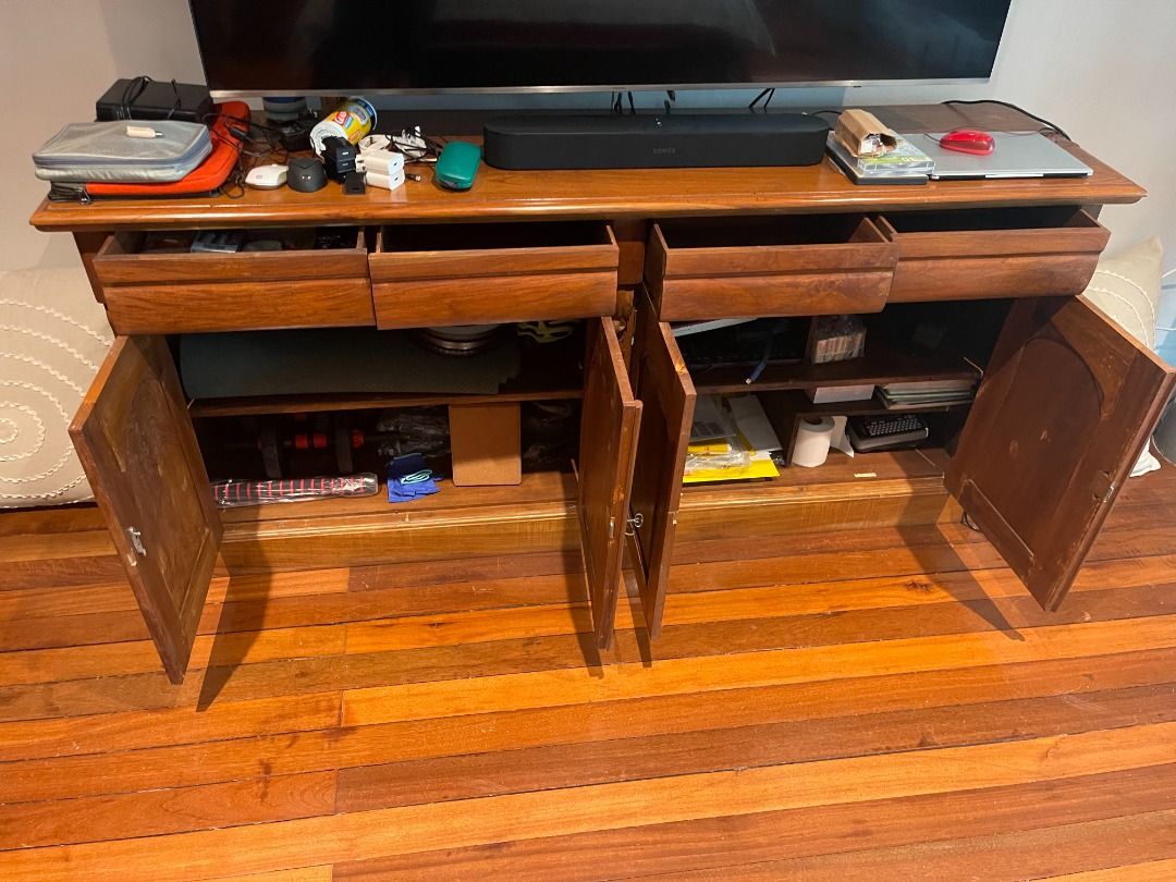MOVING OVERSEAS Solid Wood Dining / Kitchen / TV Console / Storage