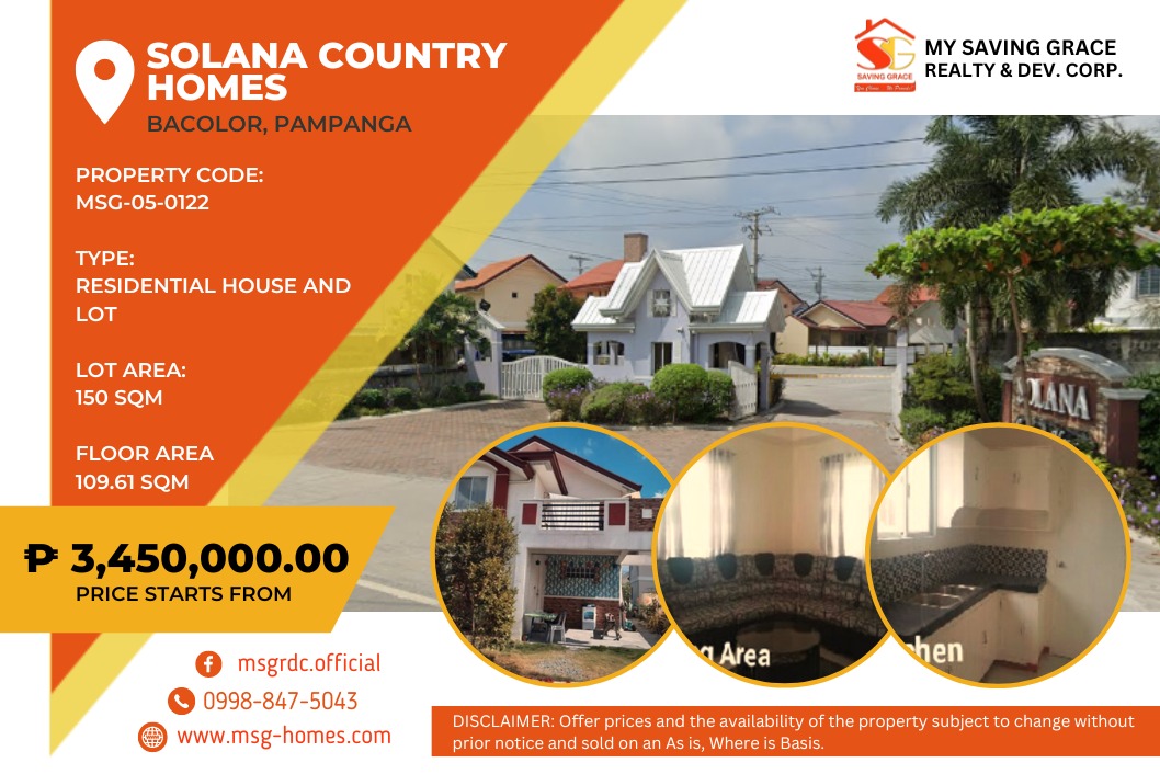 MSG050122 For Sale Residential Lot with Improvements in Solana