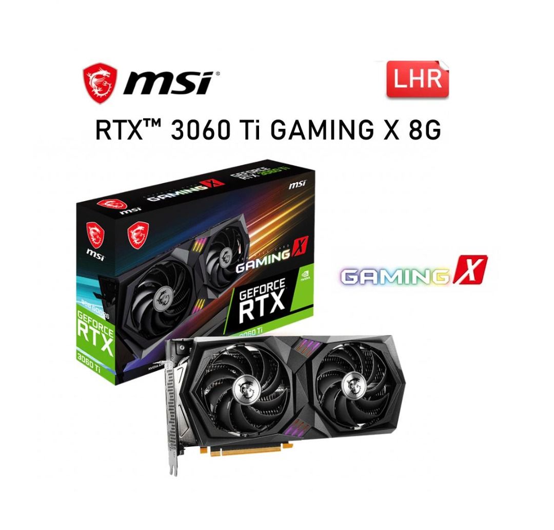 MSI GeForce RTX 3060 Ti GAMING X 8G LHR Graphics Card (NEW ...