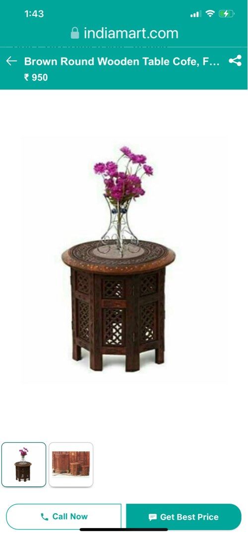 Nepalese coffee table or stool, Furniture & Home Living, Furniture, Tables & Sets on Carousell