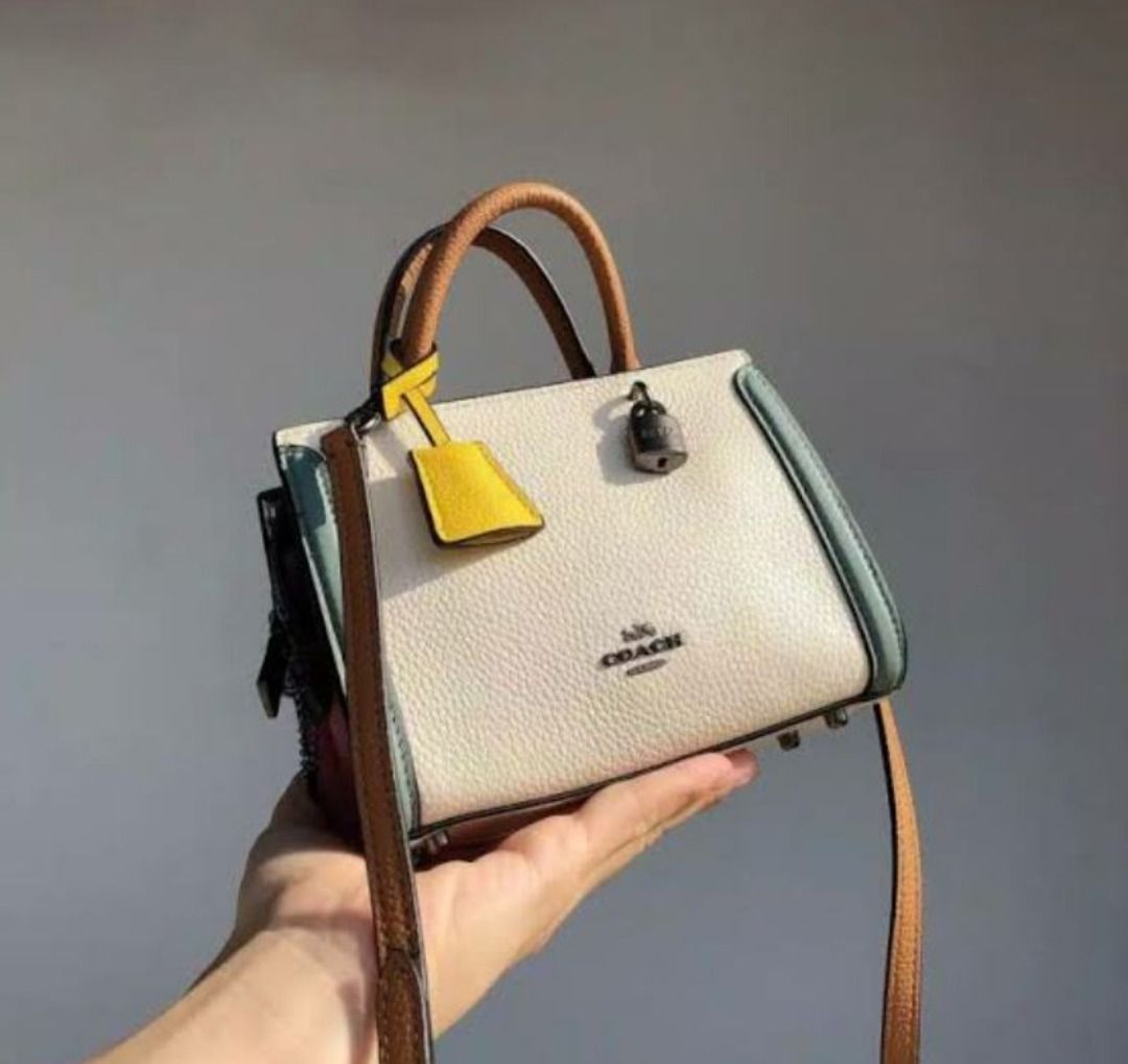 New Coach Original Limited Edition Collection Micro Zoe Crossbody In  Colorblock Crossbody Top Handle Bag For Women Come With Complete Set  Suitable for Gift, Luxury, Bags & Wallets on Carousell