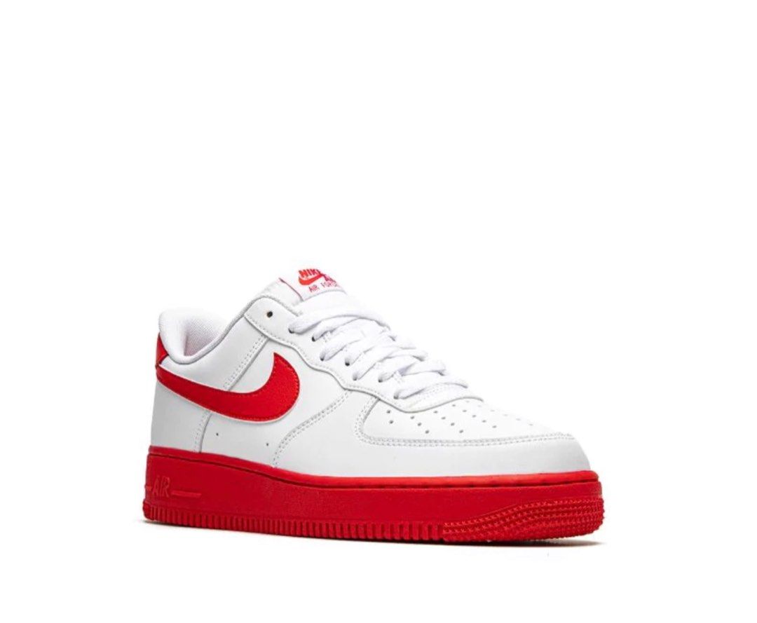 Air force 1 low red white online
