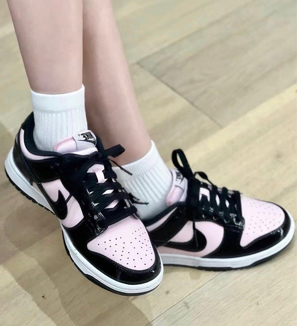 Nike Dunk Low Pink Foam Black, Women's Fashion, Footwear