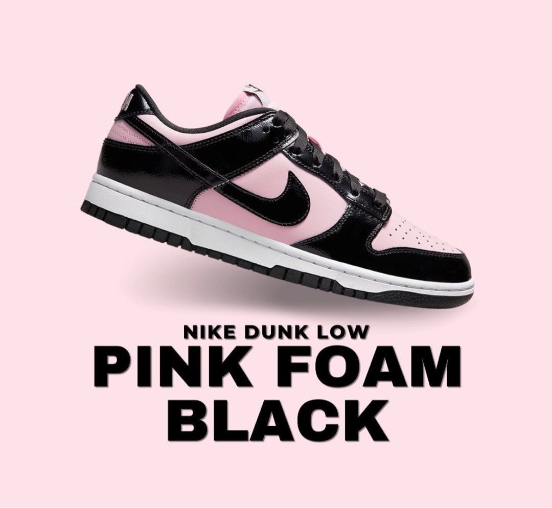 pink and black nike's