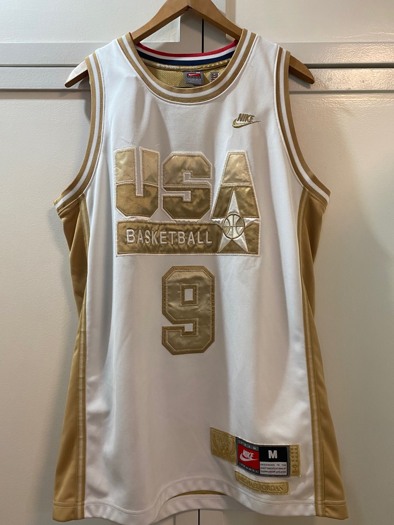 Nike Jordan Gold USA Olympics Jersey
