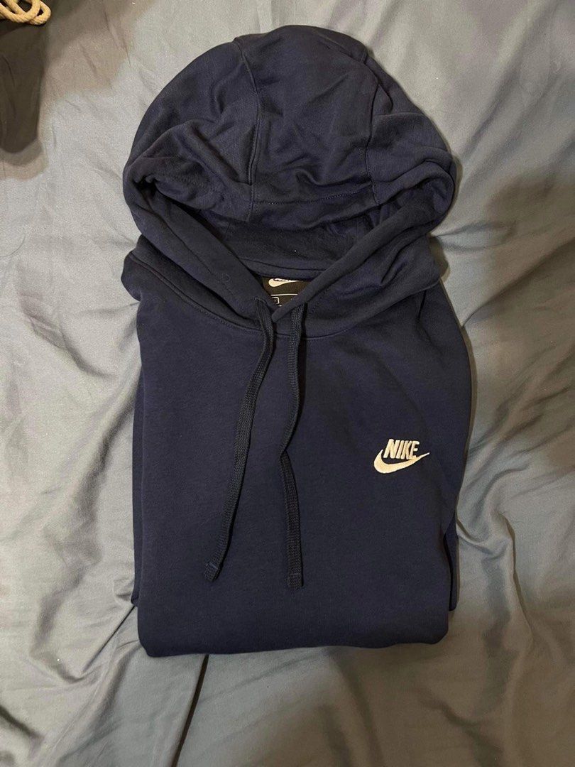 Nike navy blue hoodie, Men's Fashion, Coats, Jackets and Outerwear on