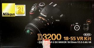 NIKON D3200 24MP DSLR w/ Tripod & 3 lens