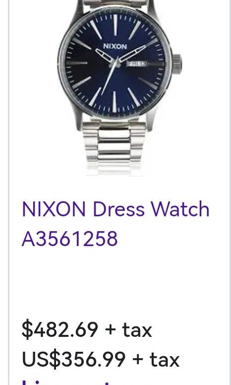 Nixon deals dress watch