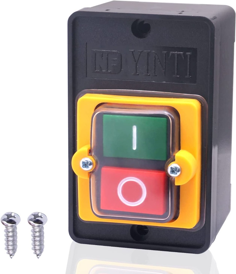 (No Back Piece) Taiss/Push Button Switch Waterproof Machine Switch 220v ...